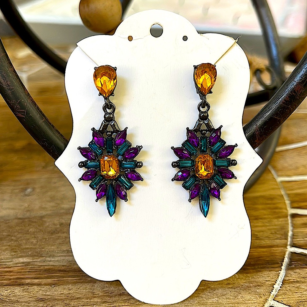 Marci gras earrings